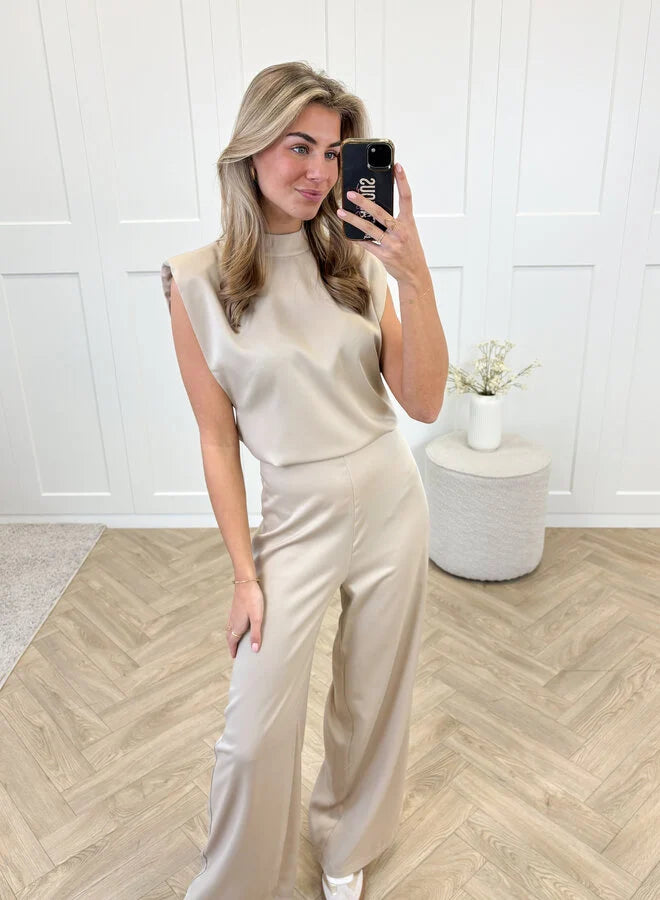 satijnen jumpsuit