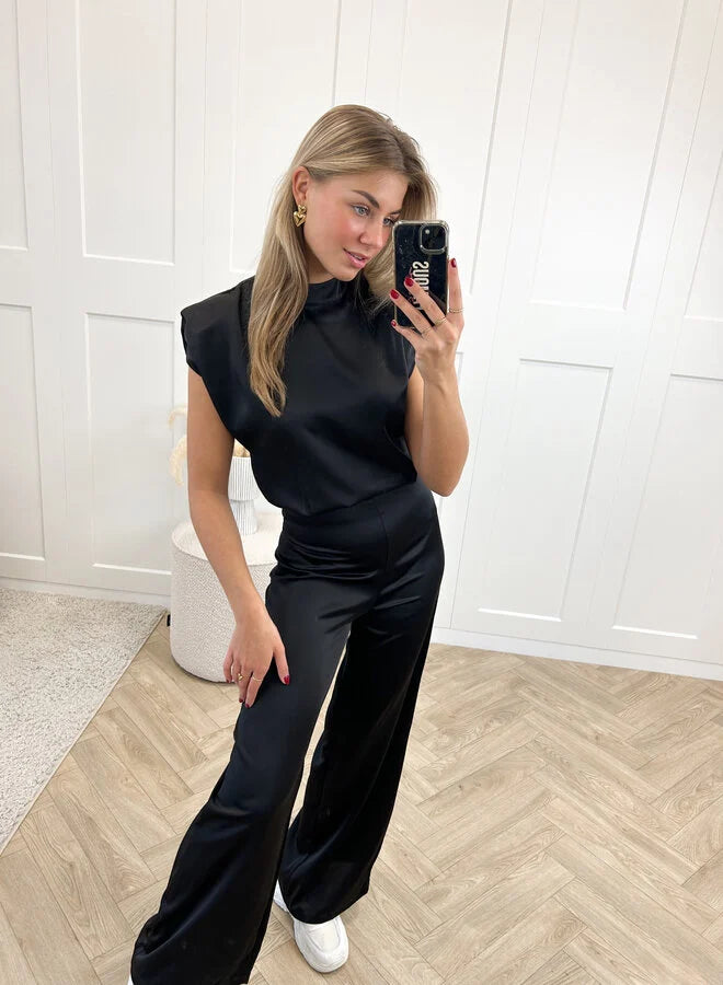 satijnen jumpsuit